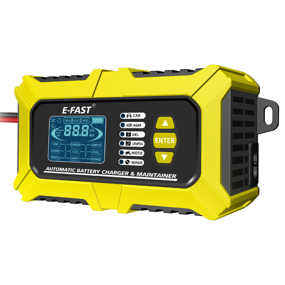 Smart Battery Charger + Battery Tester 2 i n 1 (E-FAST 12V6A)